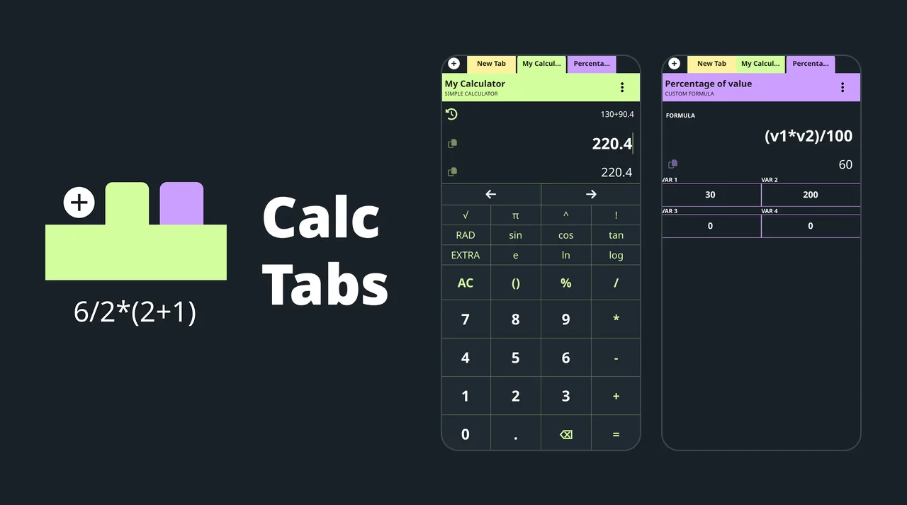 CalcTabs preview