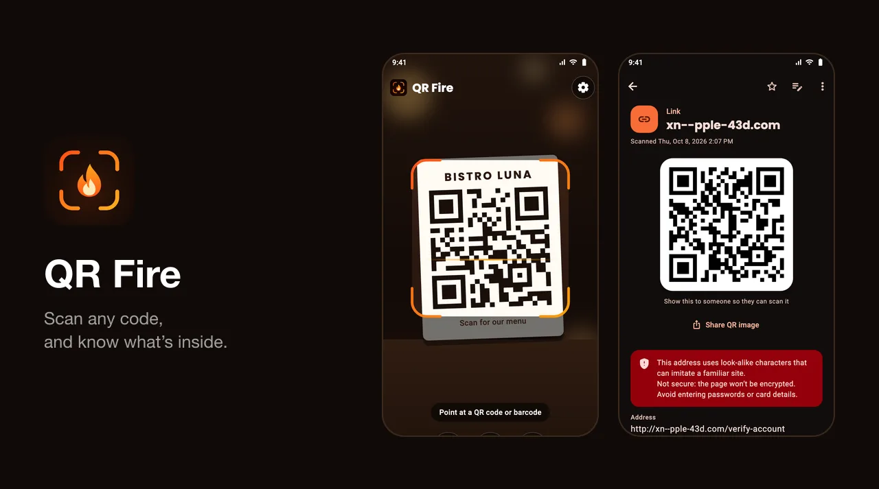 QR Fire preview
