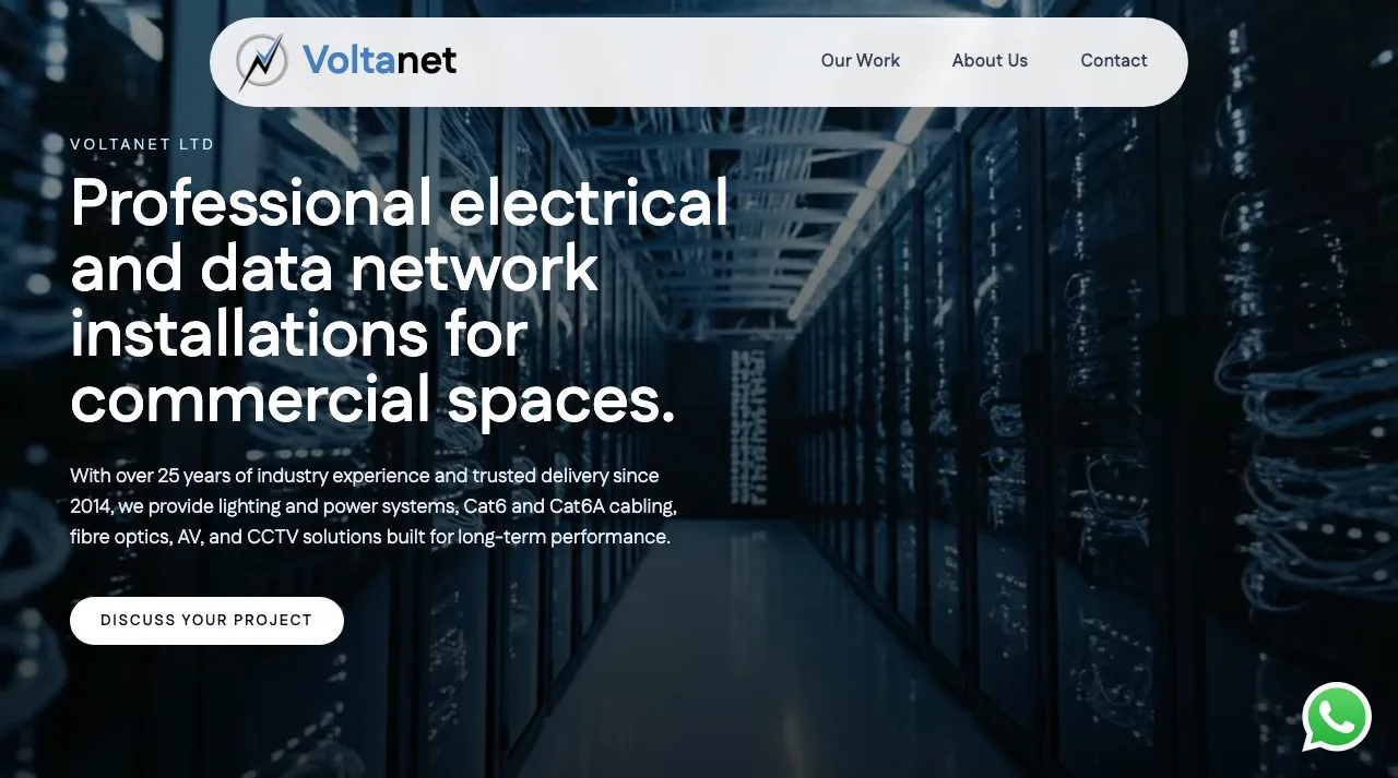 Voltanet website preview